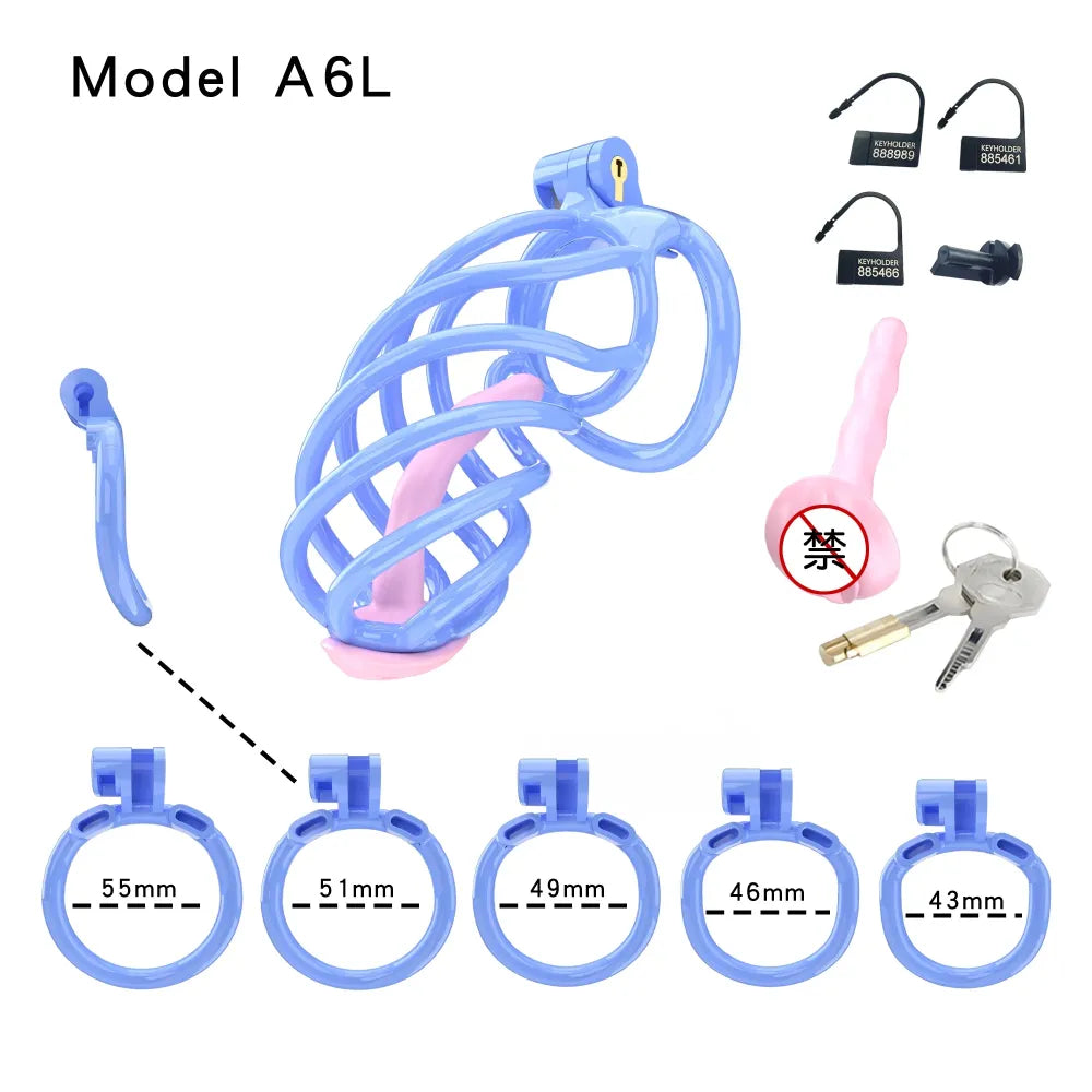 Lightweight Male Chastity Cage Plastic Cock Cage for Men